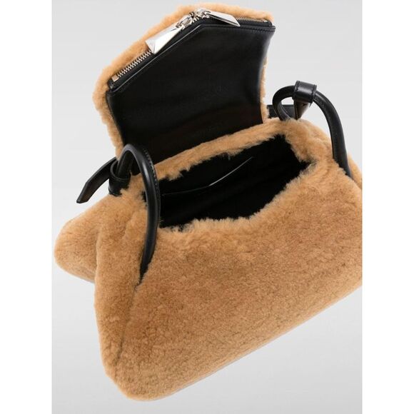 Amina Muaddi Handbag Woman Milk - Picture 4 of 7